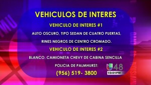 Autoridades De Palmhurst Buscan Otro Vehículo De Interés Vinculado Al Tiroteo item-thumbnail